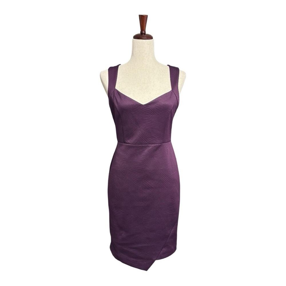 Guess Sleeveless Textured Purple Mini Dress Size 4 VV0923